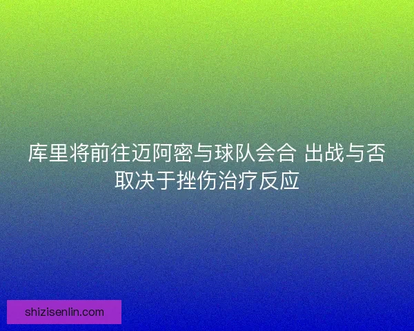 库里将前往迈阿密与球队会合 出战与否取决于挫伤治疗反应